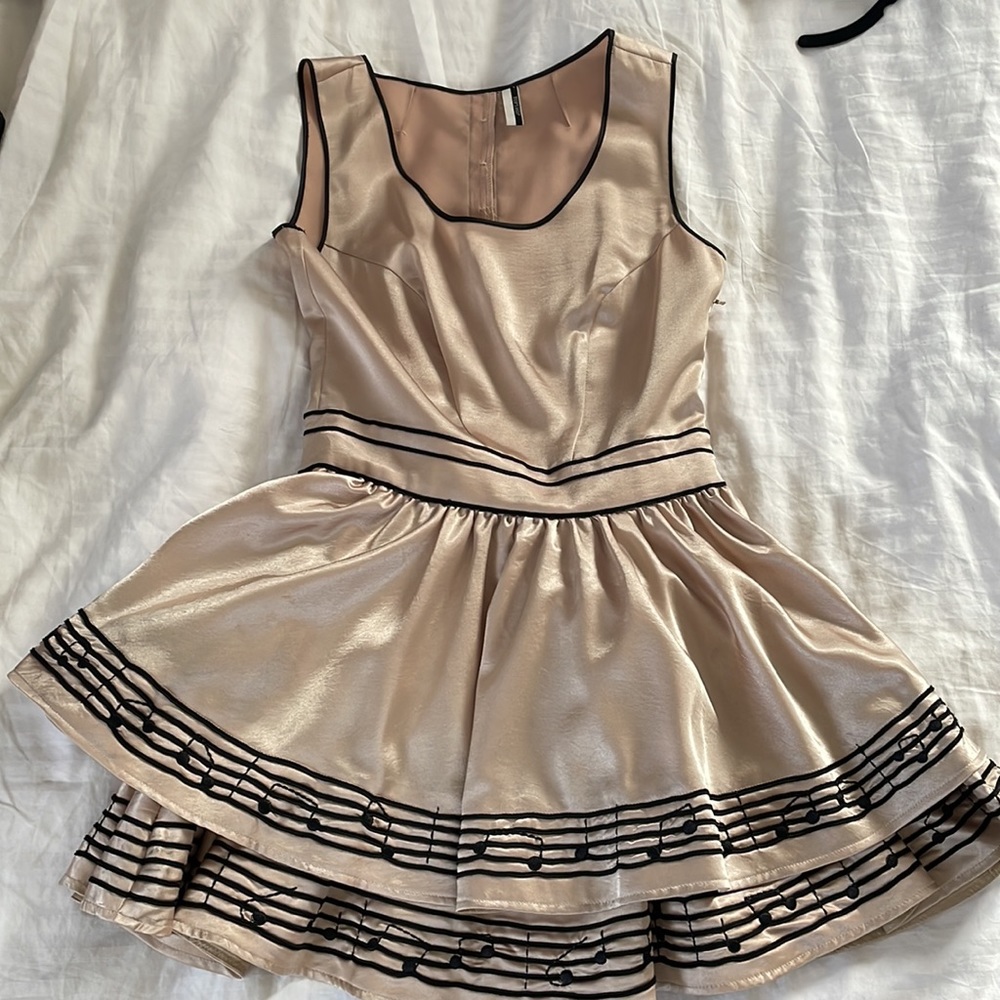 TOPSHOP satin skater dress